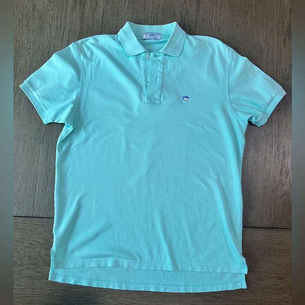 Southern Tide Men’s Skip Jack Polo Shirt Size Medium Light Green